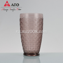 Purple Glass Cup для водяного сока стакана